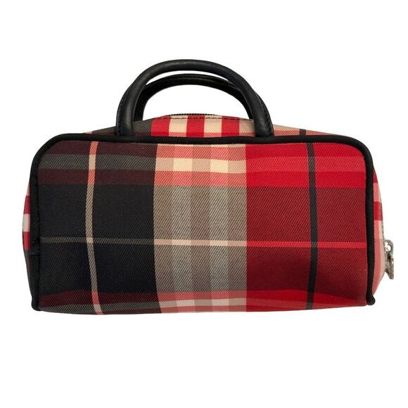 BURBERRY Nova Check Nylon Vanity Hobo Women's Hand Bag HandleAuthenticCOA